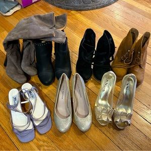 7 Pairs of Women’s Shoes and Boots Sizes 6-8